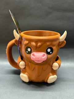 Highland Cow Ice Cream Holder