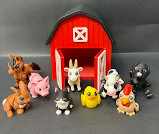 Barn with farm animals