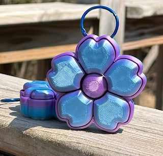 Flower Clicker Keychain