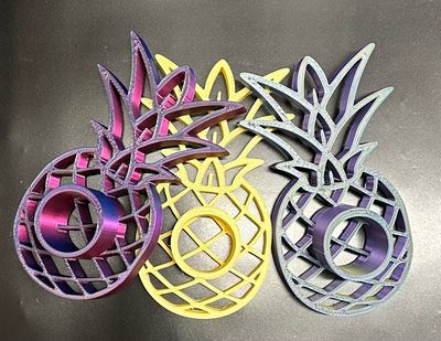 Pineapple “Rustic Raindrop” Cup Stand Fits 3/4” PVC