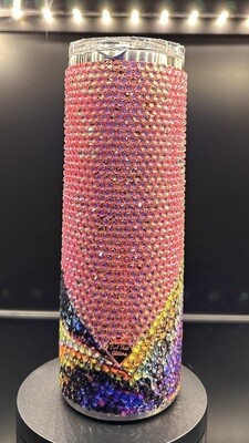 #67- 20oz Rhinestone/Vinyl tumbler