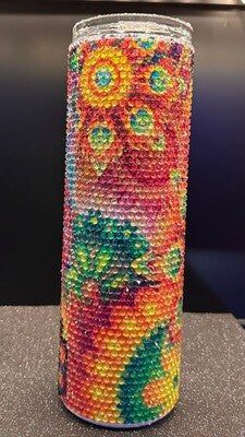 #115- 30oz glass rhinestone tumbler