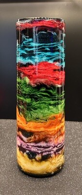 #127- 30oz Electric Rainbow Tumbler with glow