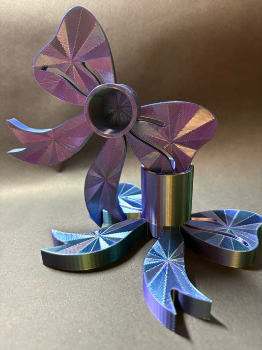 Bow Tumbler stand- Blue/Green/Purple
