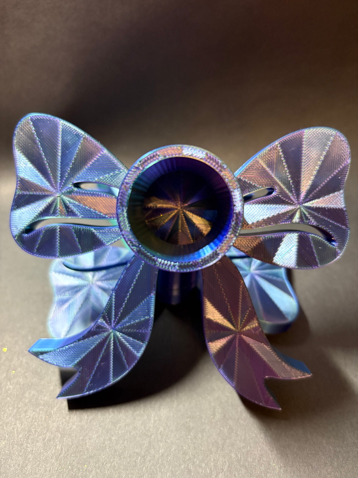 Bow Tumbler stand- Blue/Green/Purple