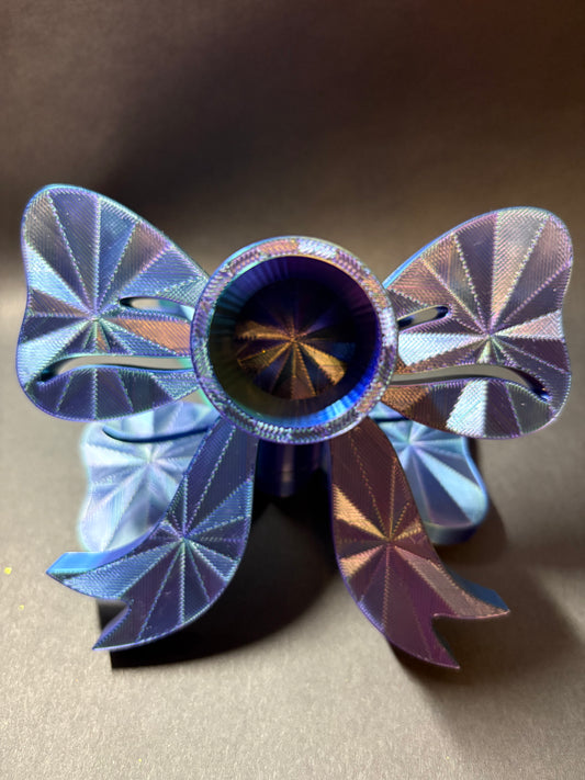 Bow Tumbler stand- Blue/Green/Purple