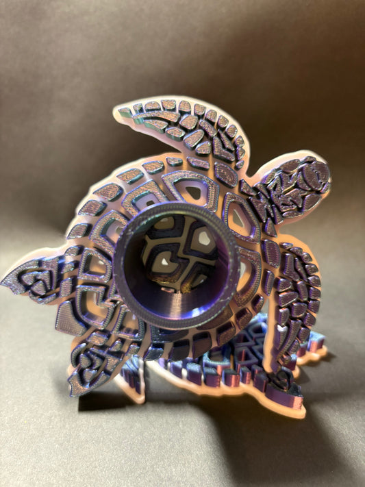 Sea Turtle Tumbler stand- Blue/Green/Purple