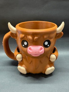 Highland Cow Ice Cream Holder