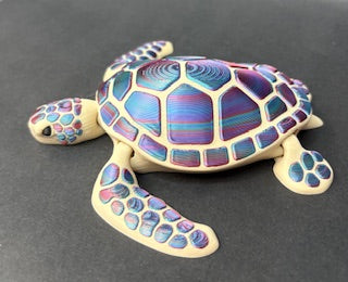 Blue/Purple/Teal Sea Turtle