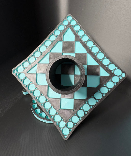 Checkered Diamond Tumbler Stand